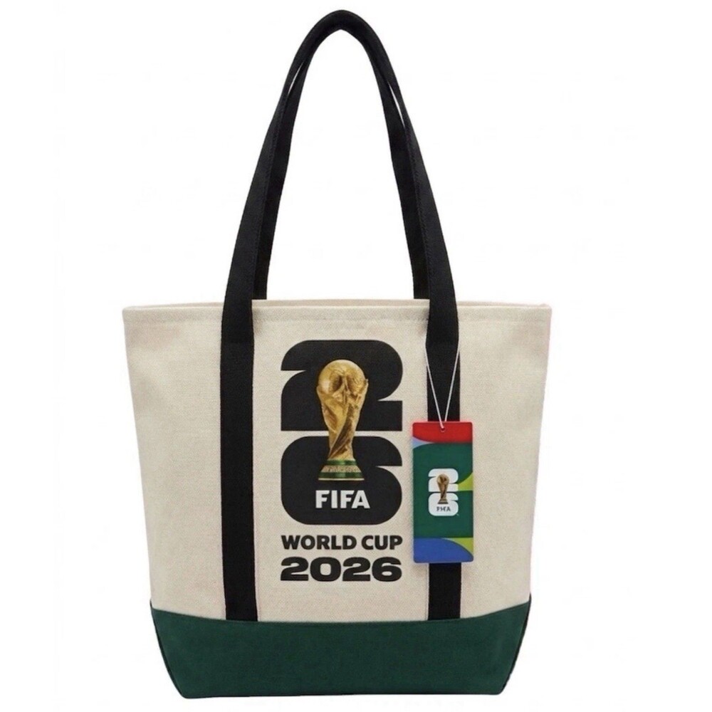 FIFA World Cup 2026 Official Licensed Heavy Canvas Tote Bag Embroidery Logo
